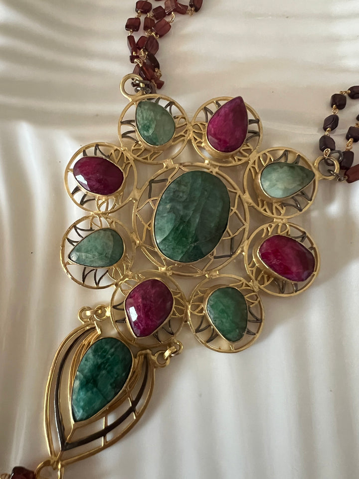 Statement Natural Sapphire Pendant Necklace - Elevate Your Elegance