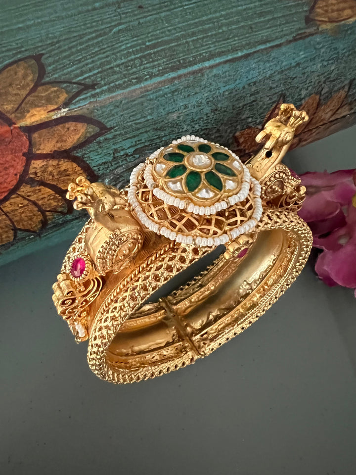 Vintage Twin Peacock Kada - Unparalleled Quality and Style