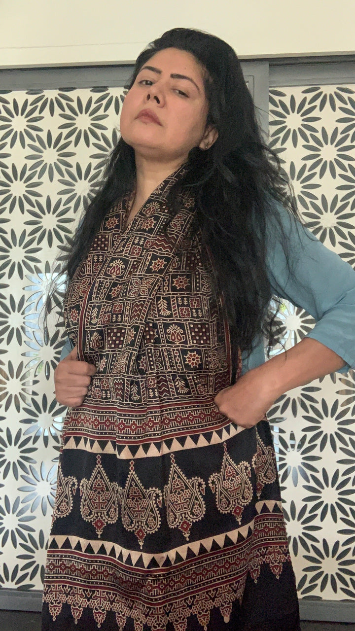 Shivka Designed Gajji Silk Stole