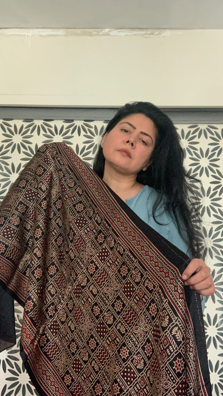 Shivka Designed Gajji Silk Stole