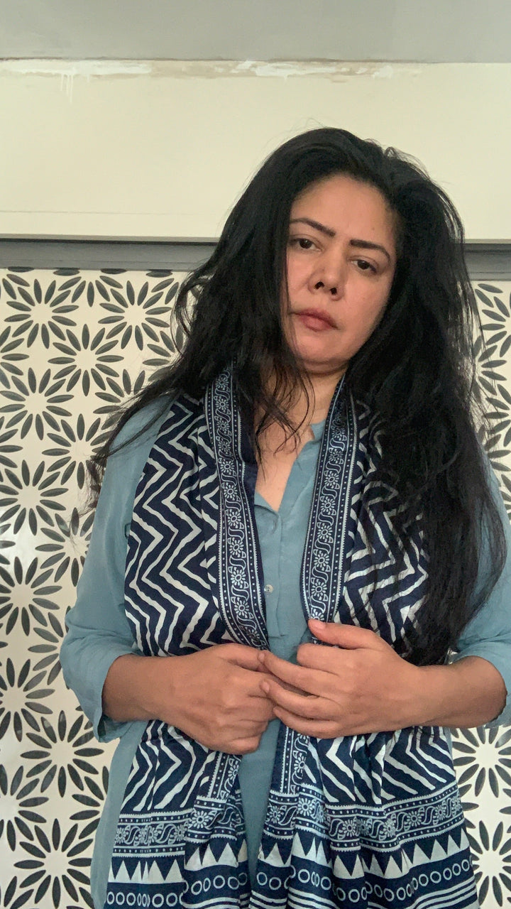 Shivka Designed Gajji Silk Stole