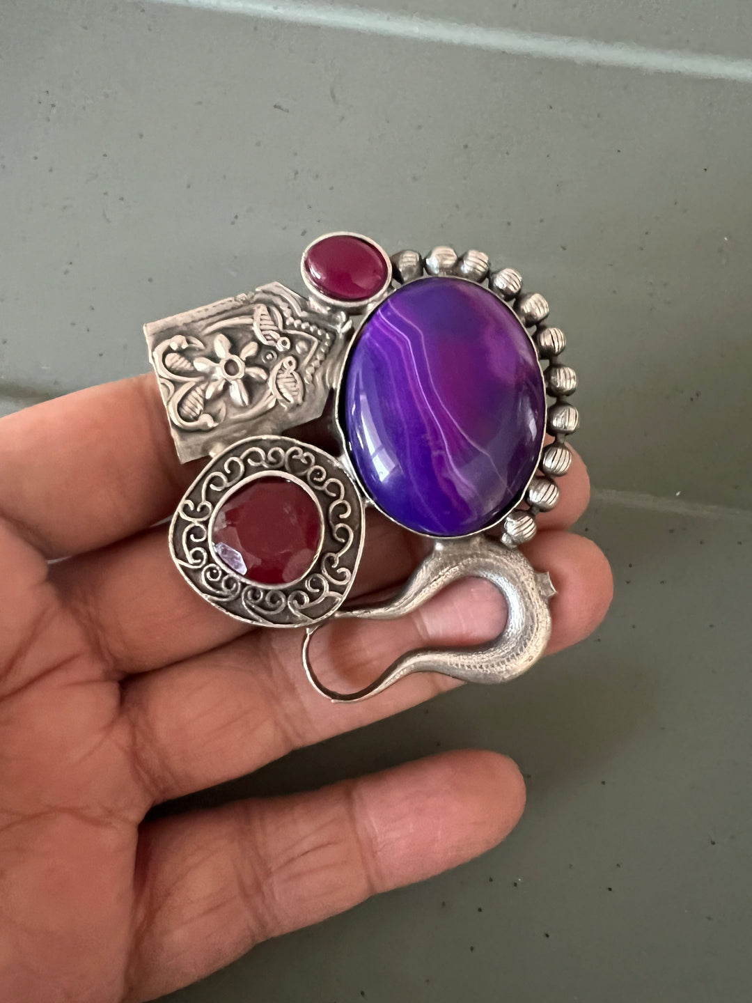 One-of-a-Kind Designer Fusion Ring - Premium Brass