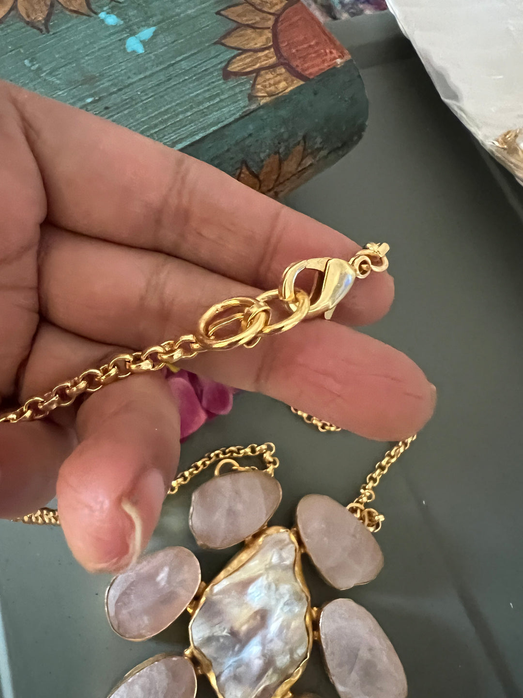 Statement Natural Stones Handmade Pendant Necklace - Elevate Your Elegance