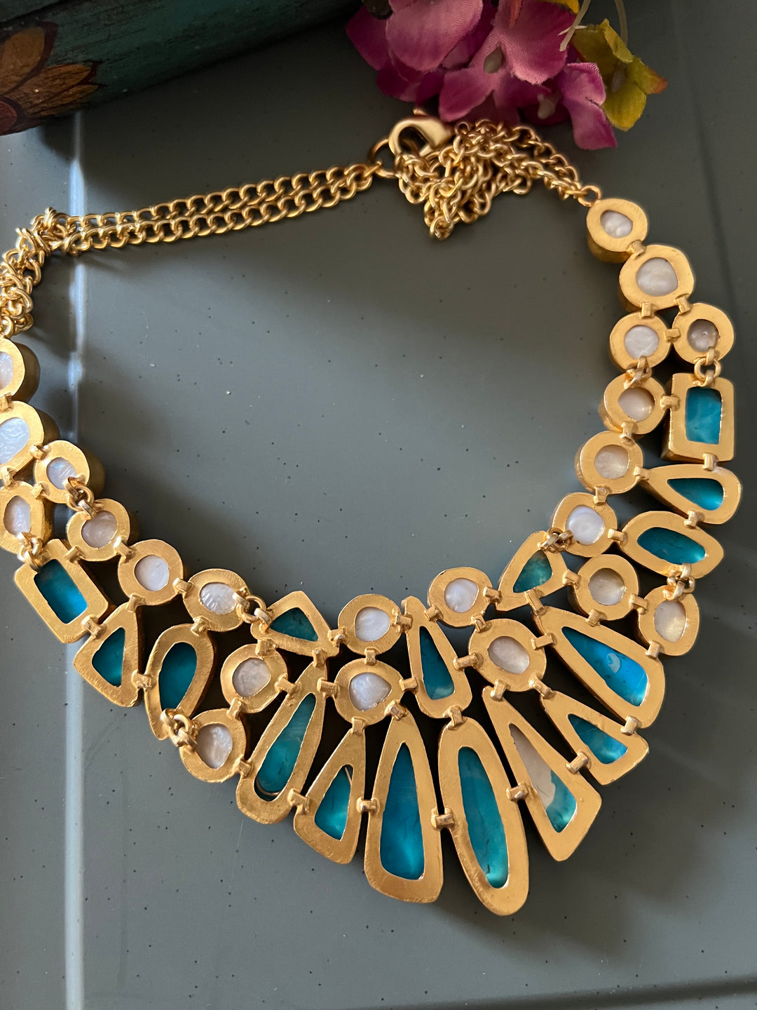 Statement Natural Stones Handmade Necklace - Elevate Your Elegance