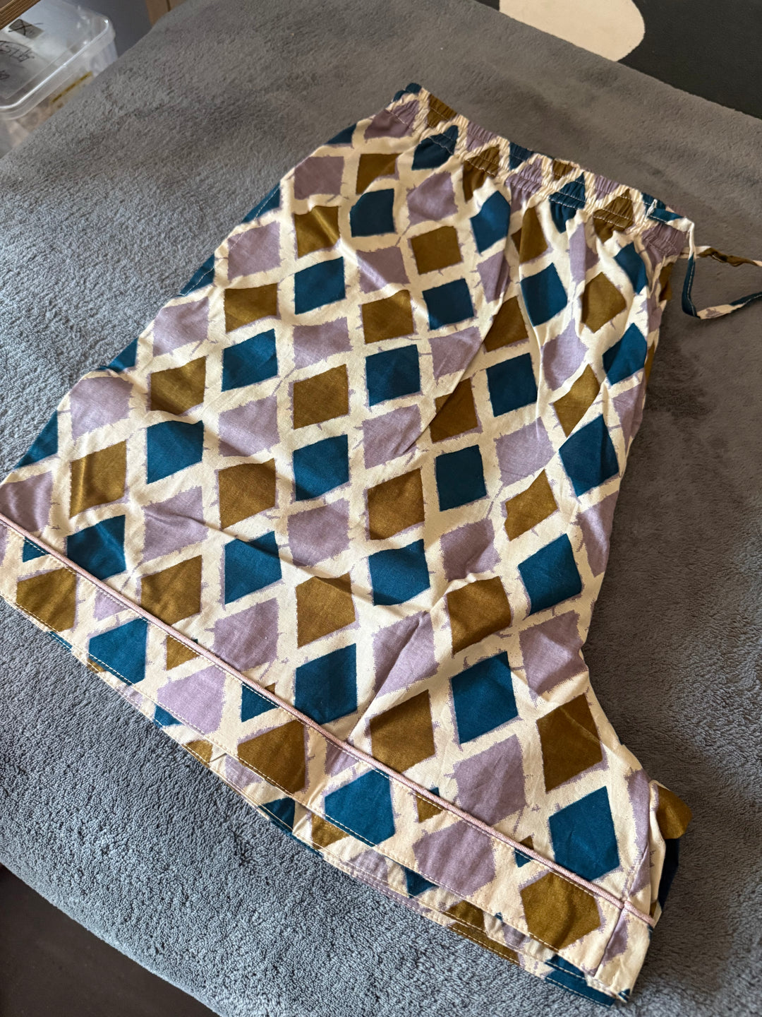 Designer Indian Print Cotton Night Suit - (Shirt and Shorts) Set of Two