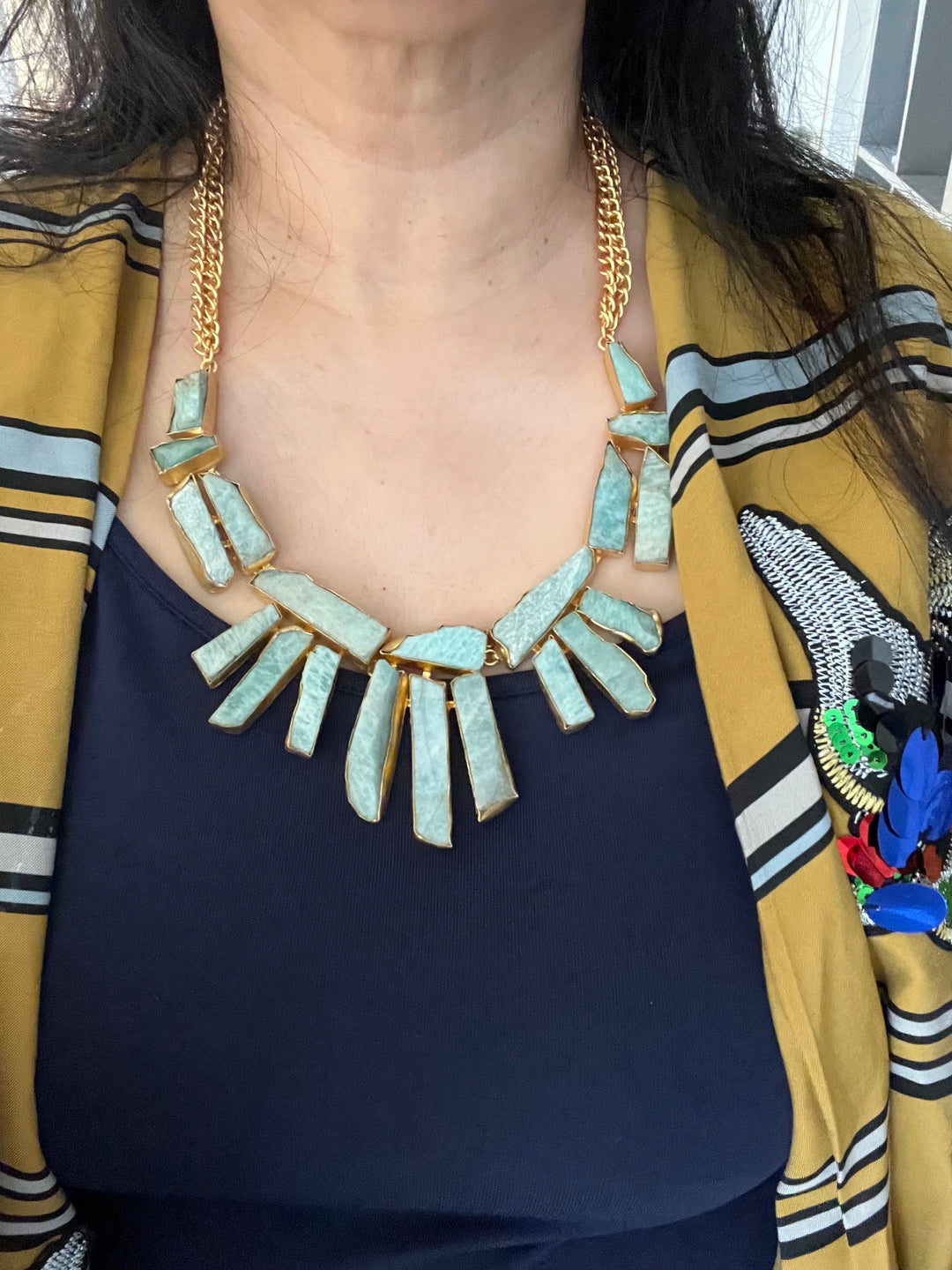 Statement Natural Stones Handmade Necklace - Elevate Your Elegance