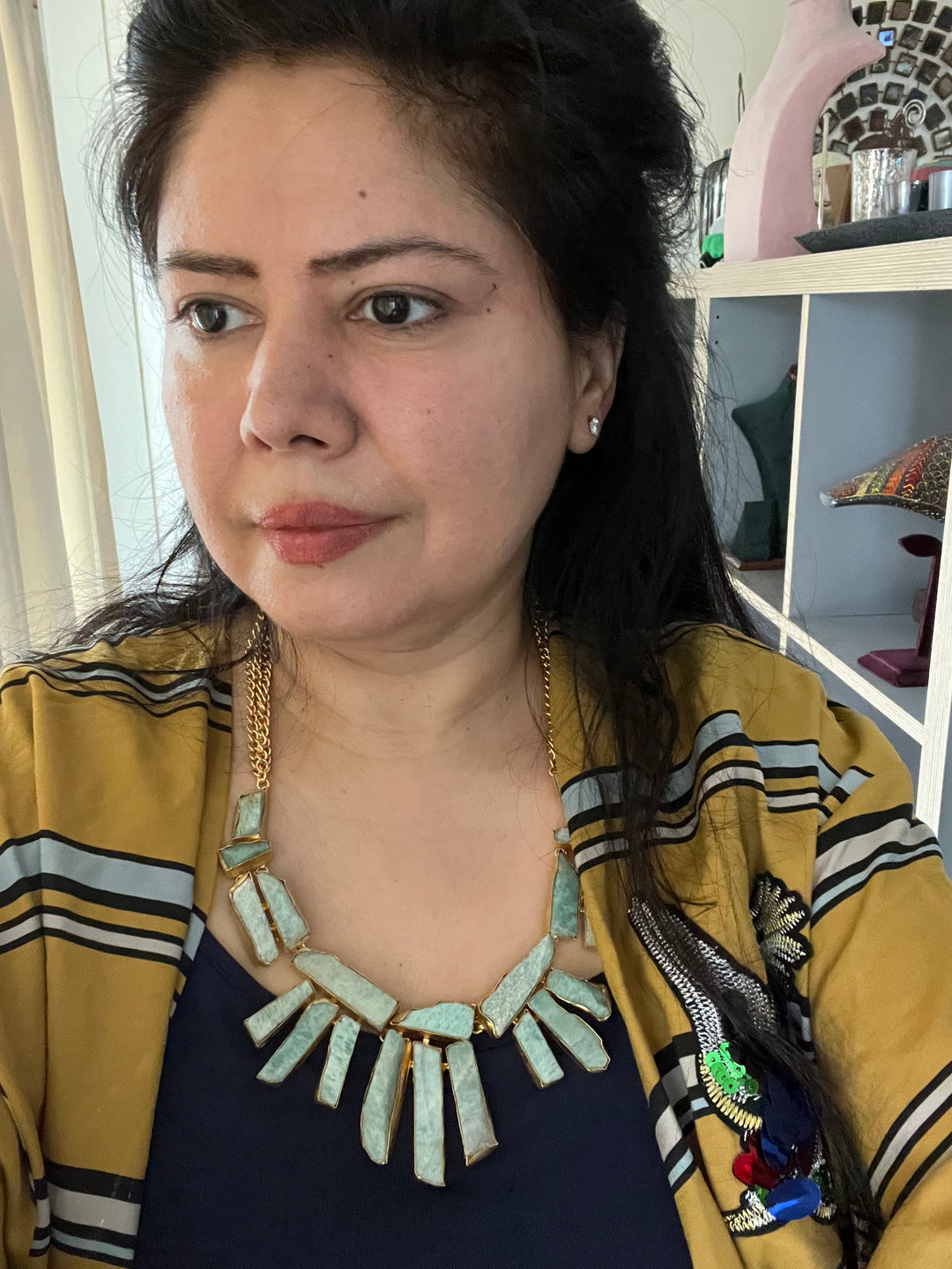 Statement Natural Stones Handmade Necklace - Elevate Your Elegance