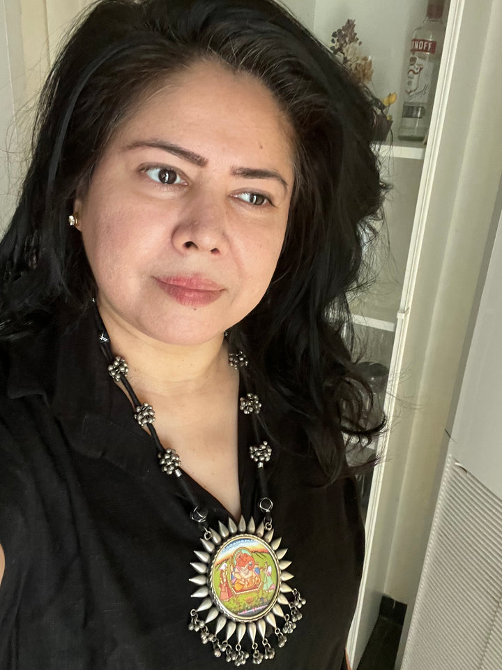 Statement Tribal Handpainted Necklace
