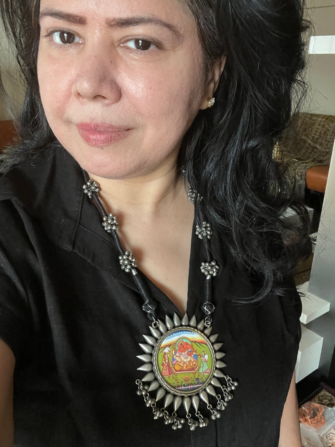 Statement Tribal Handpainted Necklace