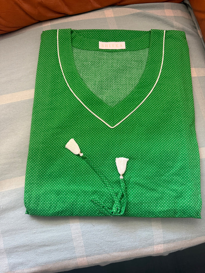 100% Cotton Kaftan: Indian Print Loungewear