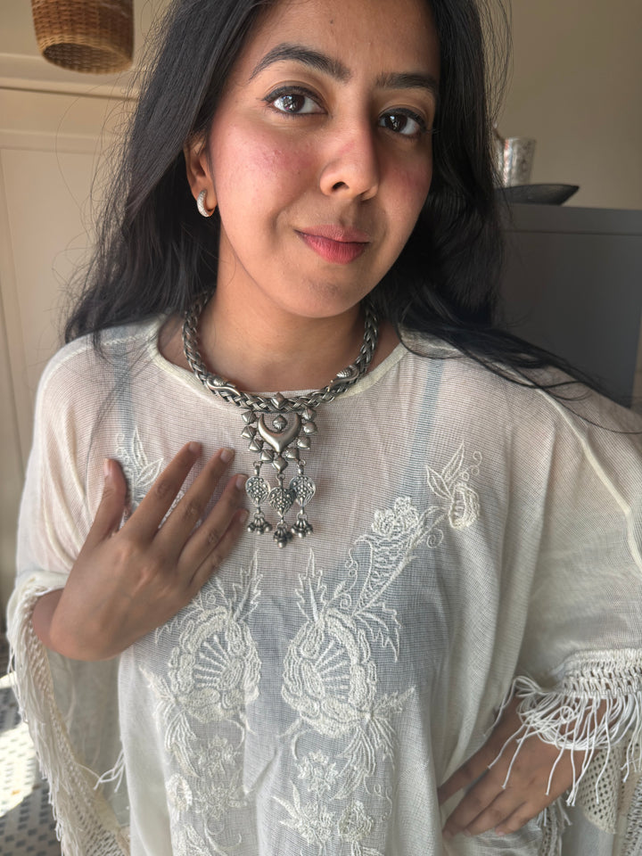 Handmade Tribal Hasli Necklace | Antique Polish Brass Statement Necklace