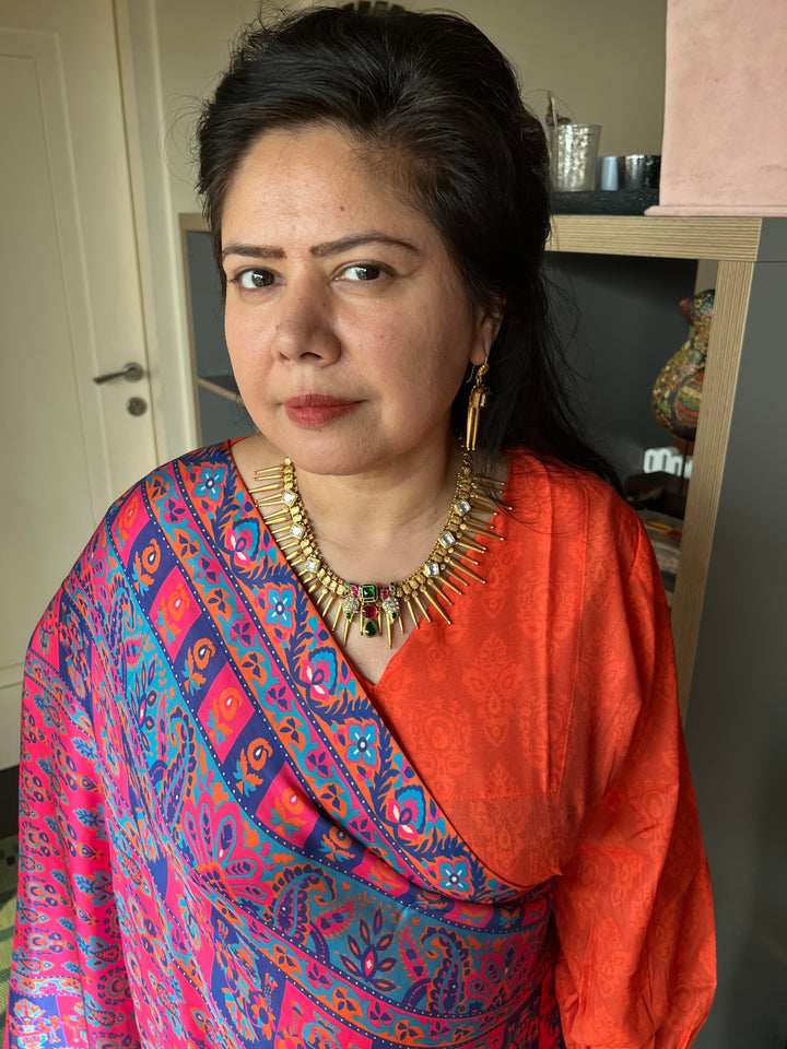 Elegant Jadau 925 Silver Necklace Set - Unmatched Quality and Style