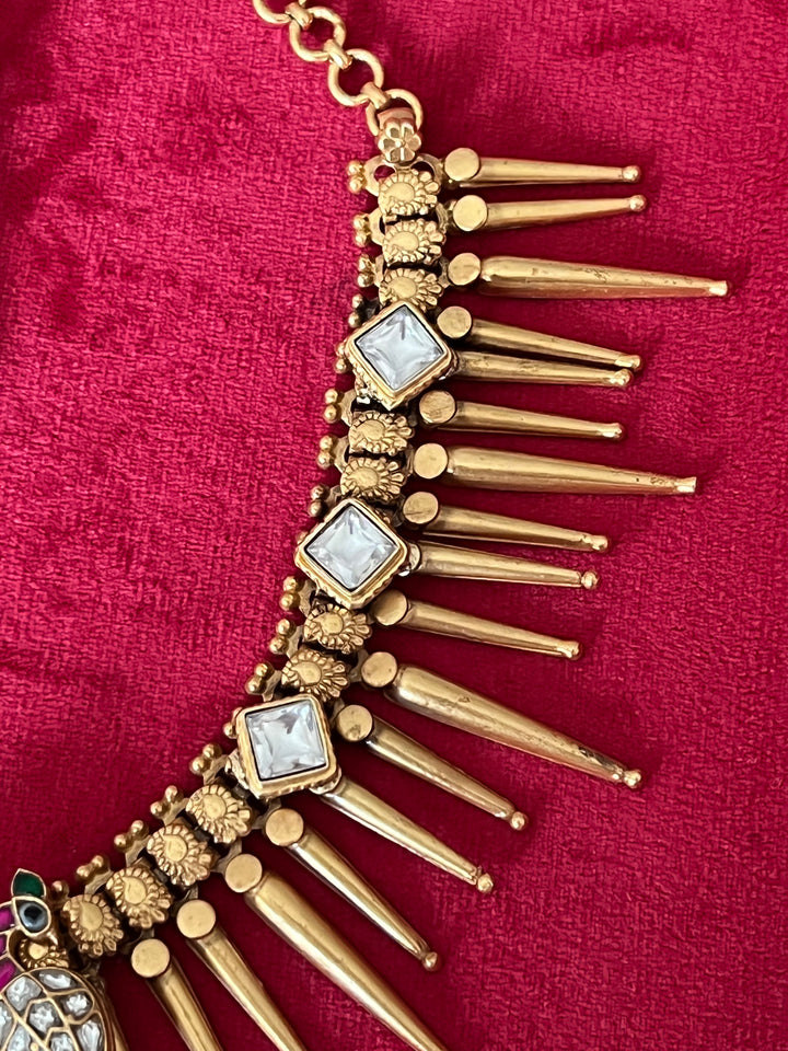 Elegant Jadau 925 Silver Necklace Set - Unmatched Quality and Style