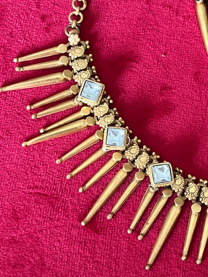 Elegant Jadau 925 Silver Necklace Set - Unmatched Quality and Style