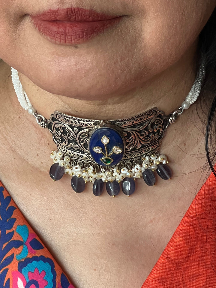 Sterling 925 Silver Choker/ Real Silver Choker