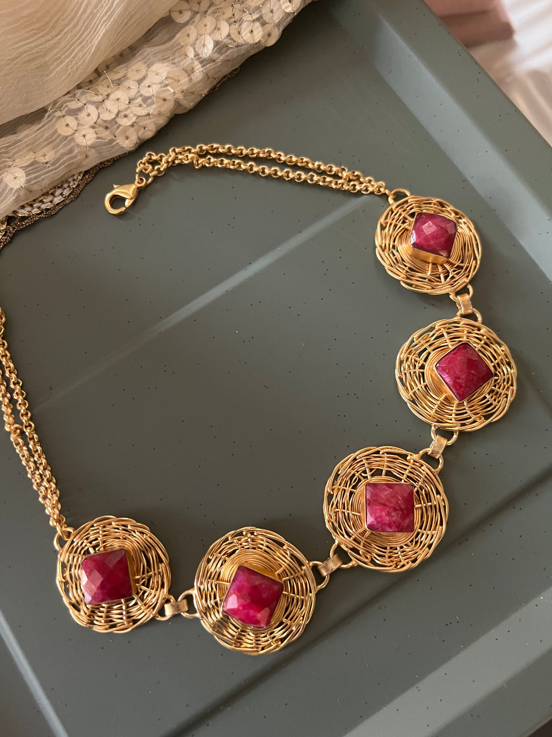 Statement Sapphire Necklace