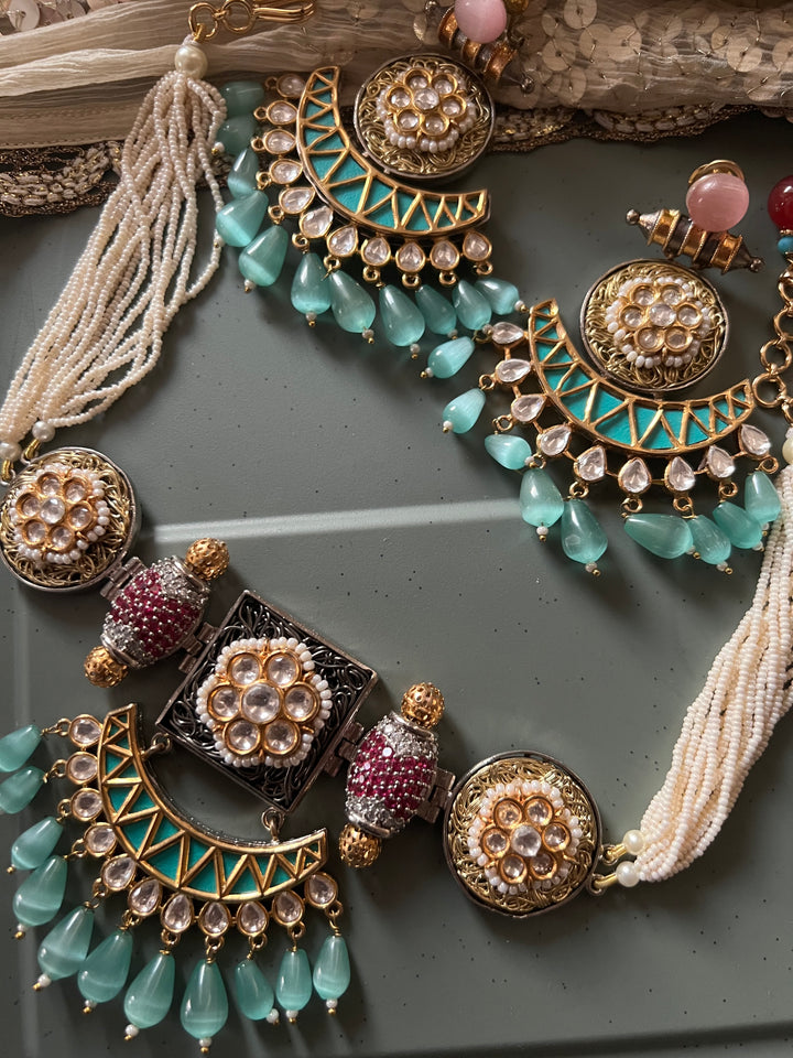 Designer Kundan Choker Necklace Set - Unmatched Quality and Style
