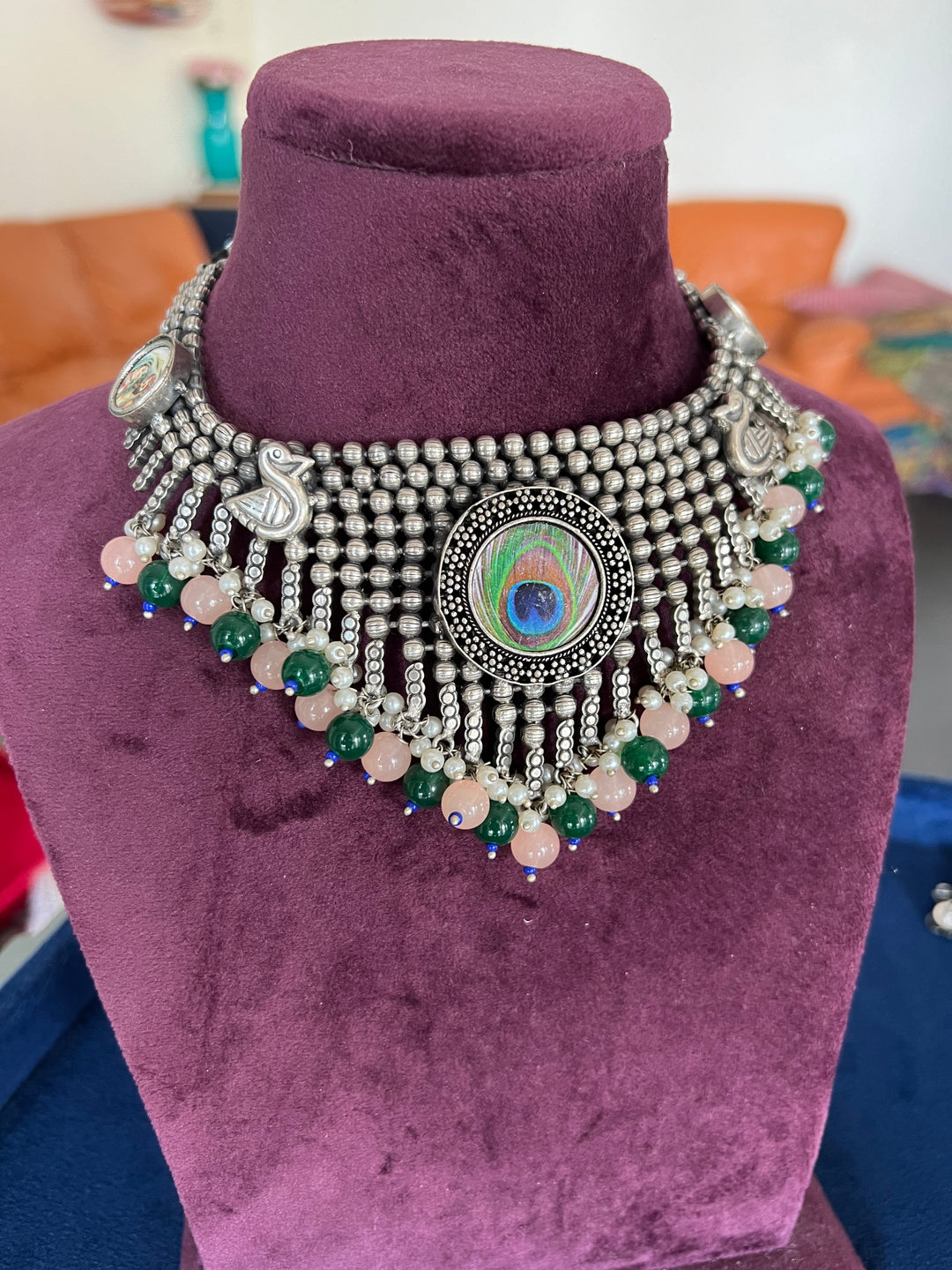 Timeless Antique Pearl Choker Necklace Set