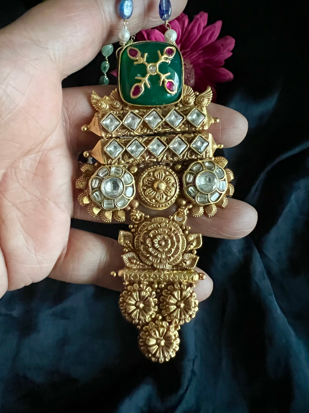 Elegant Fusion Necklace - One-of-a-Kind 925 Silver with Multicoloured Beads