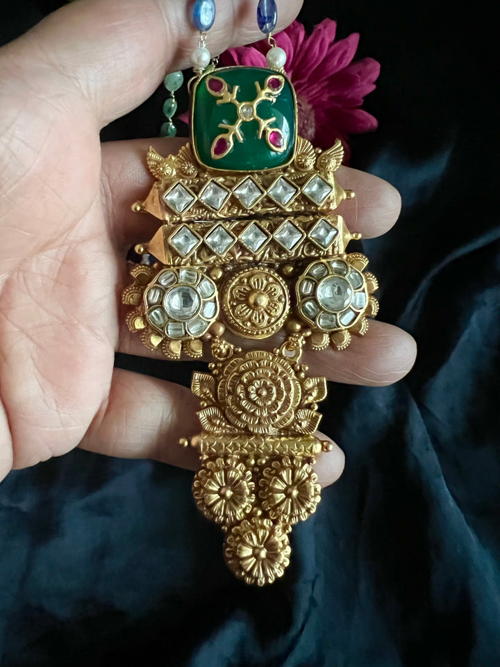 Elegant Fusion Necklace - One-of-a-Kind 925 Silver with Multicoloured Beads