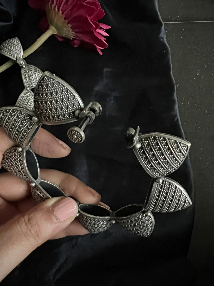 Flower Brass Kada - Premium Quality Silver Replica