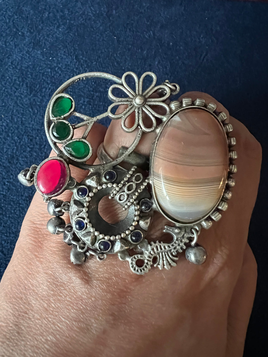 One-of-a-Kind Designer Fusion Ring - Premium Brass