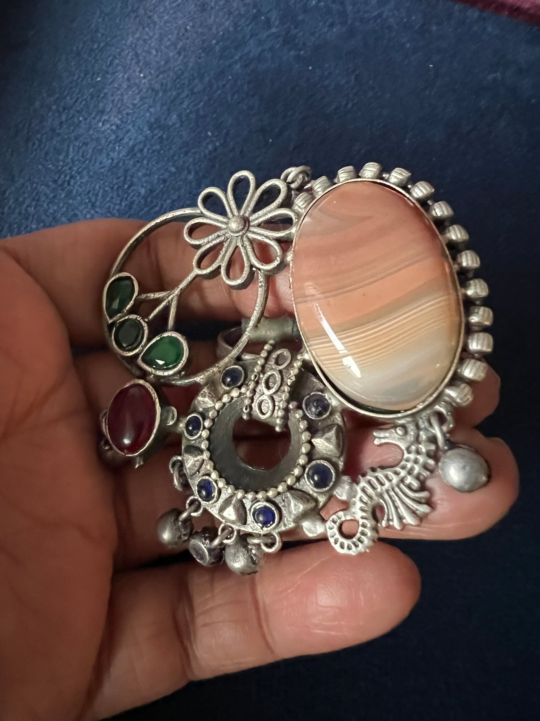 One-of-a-Kind Designer Fusion Ring - Premium Brass