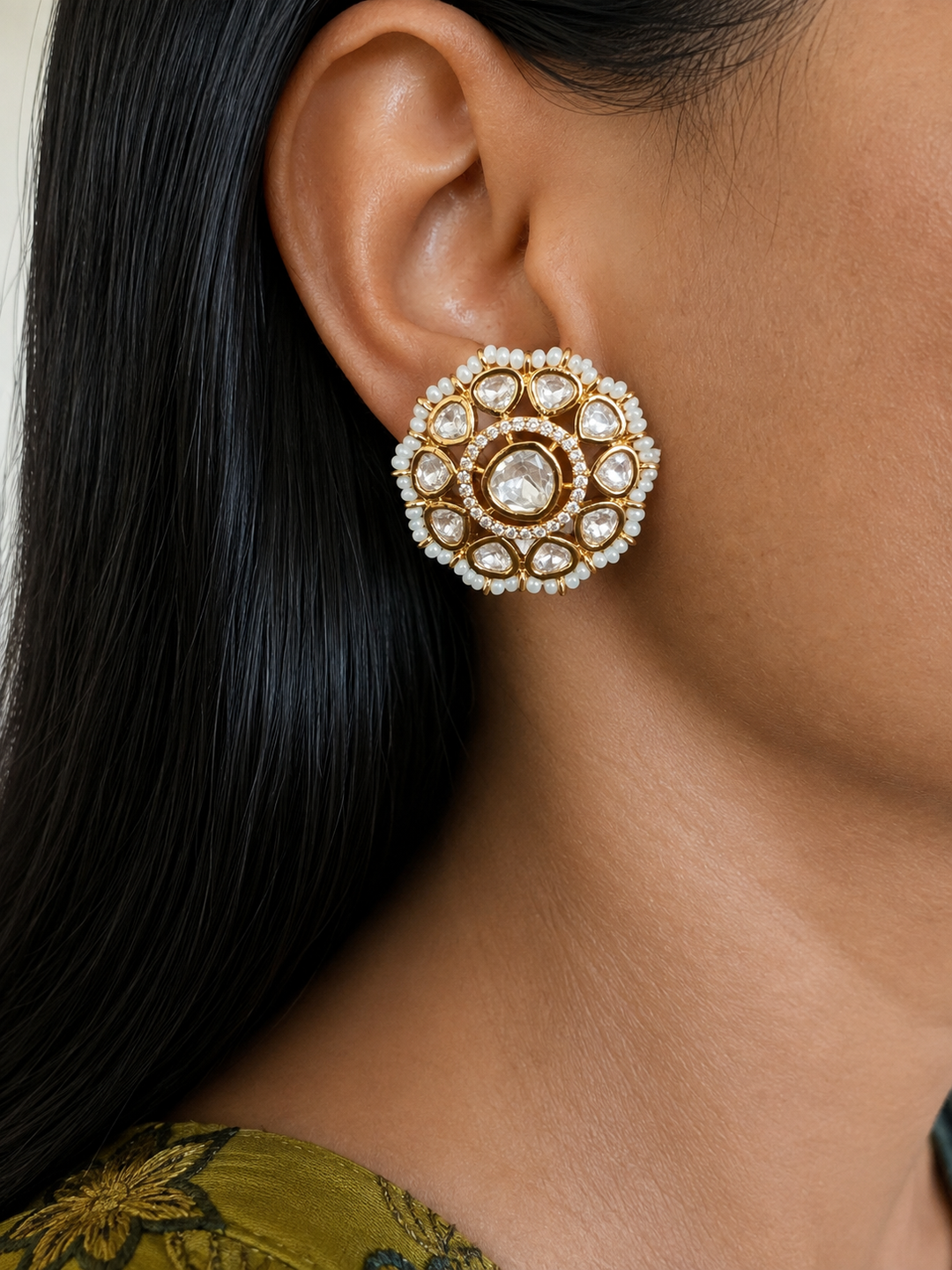 Maharani Kundan Studs