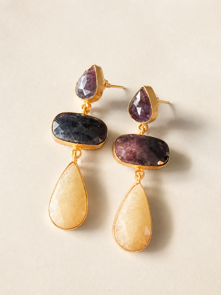 Multi Sapphire Earrings - Premium Quality, Exquisite Craftsmanship
