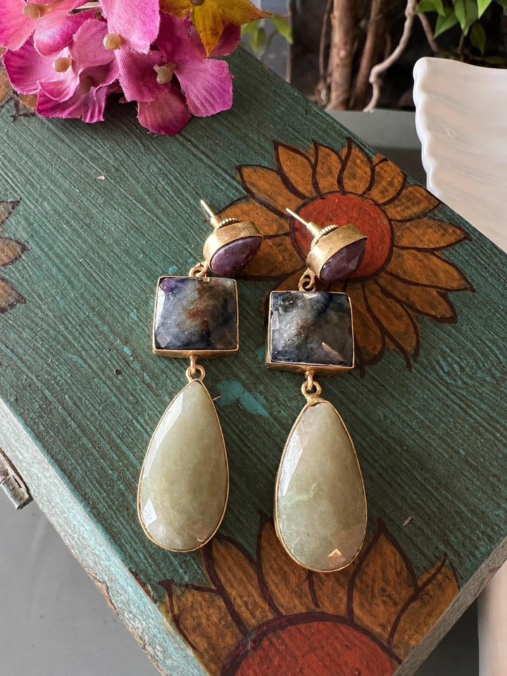 Multi Sapphire Earrings - Premium Quality, Exquisite Craftsmanship