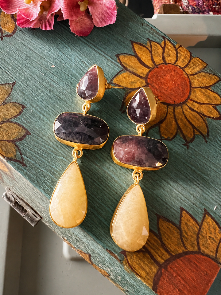 Multi Sapphire Earrings - Premium Quality, Exquisite Craftsmanship