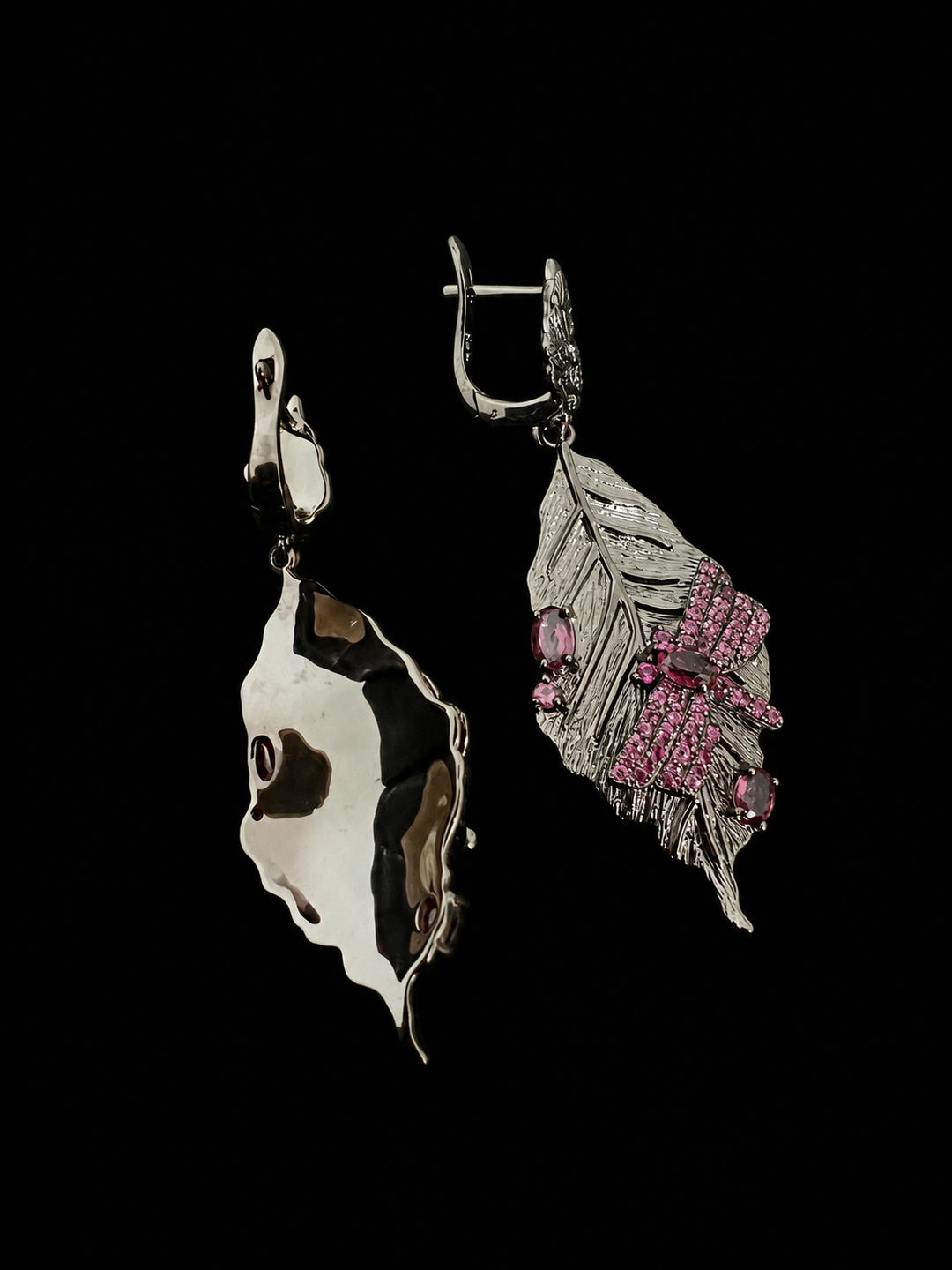 Designer Pure 925 Silver Dragon Fly Earrings