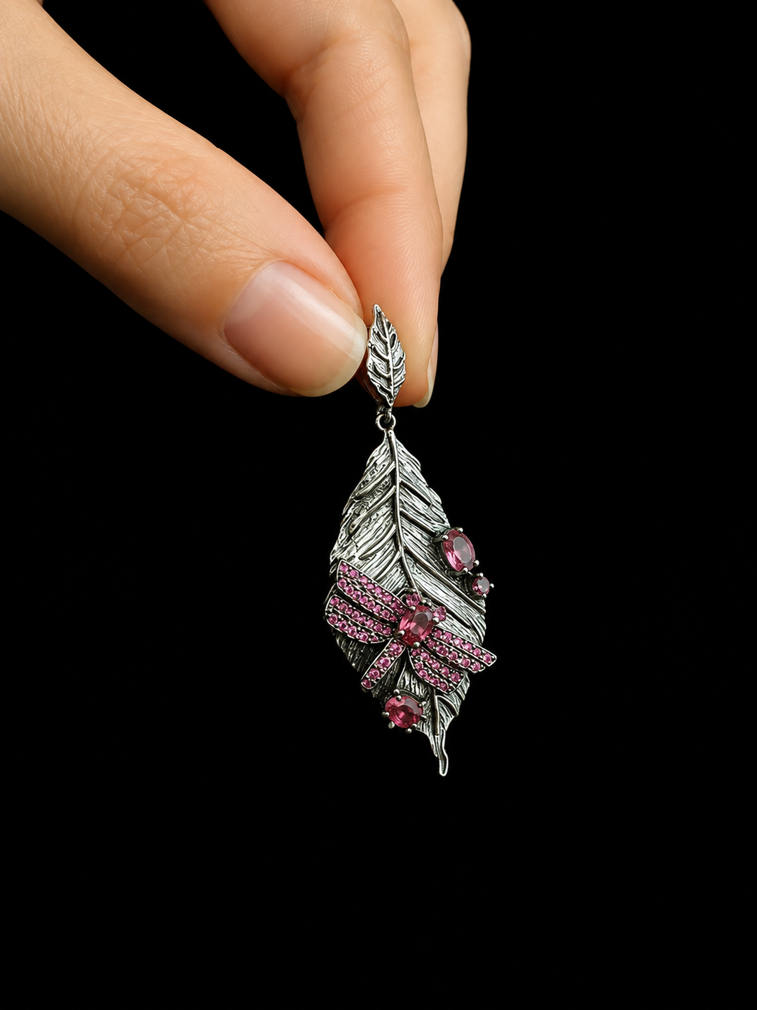 Designer Pure 925 Silver Dragon Fly Earrings