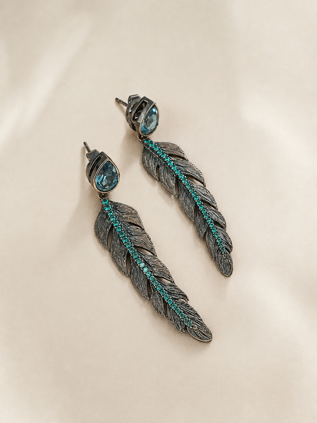 Minimalist 925 Silver Leaf Earrings