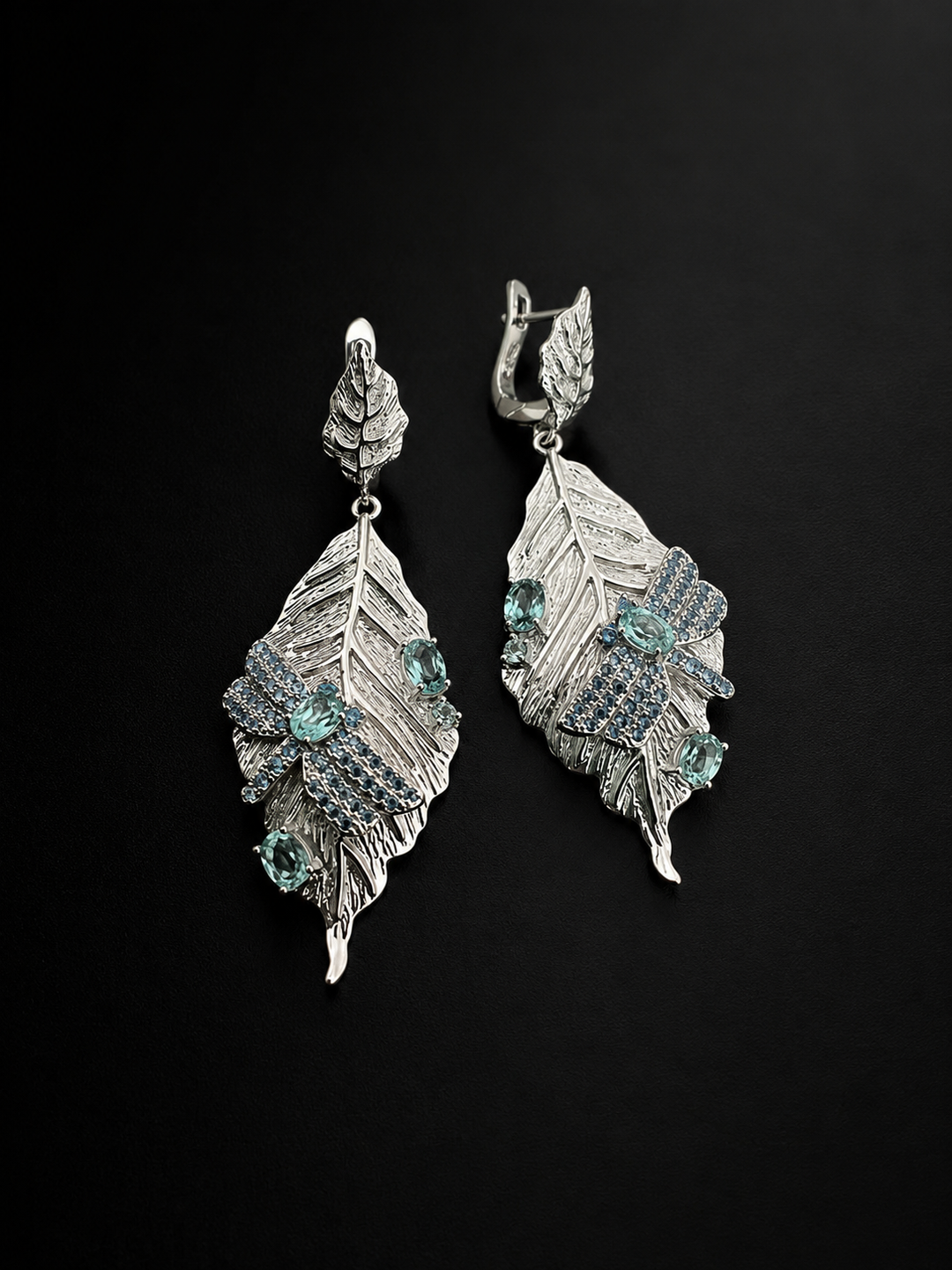 Designer Pure 925 Silver Dragon Fly Earrings