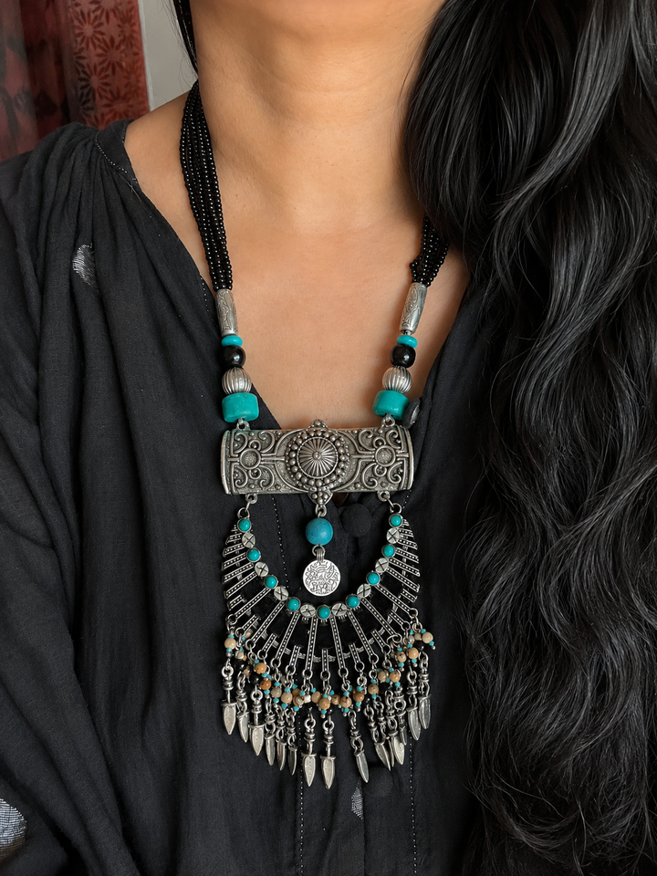 Statement Tribal Pendant Necklace