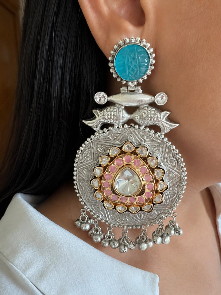 Beautiful Fish Fusion Earrings
