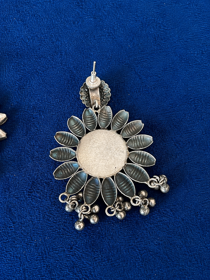 Hand Painted Indian Miniature Portrait Earrings