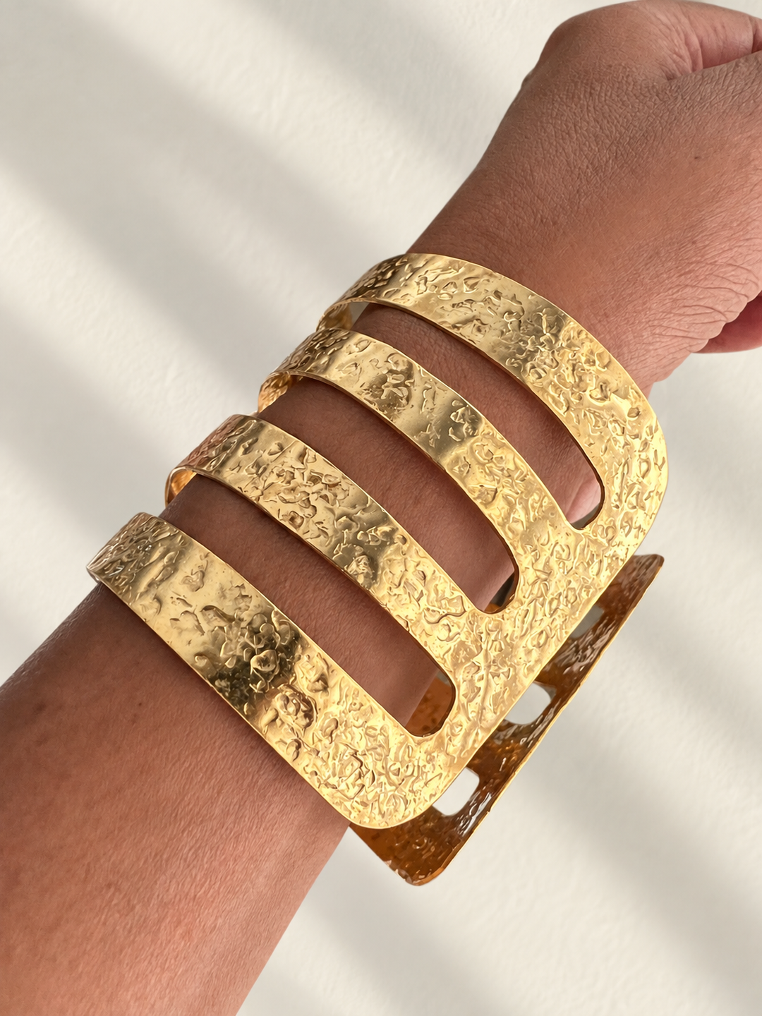 Exquisite Teal Agate Studded Brass Open Cuff - Unparalleled Quality and Style