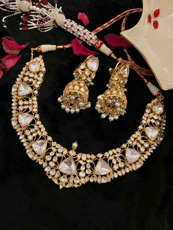 Elegant Necklace with Jhumka Set - Unmatched Quality and Style
