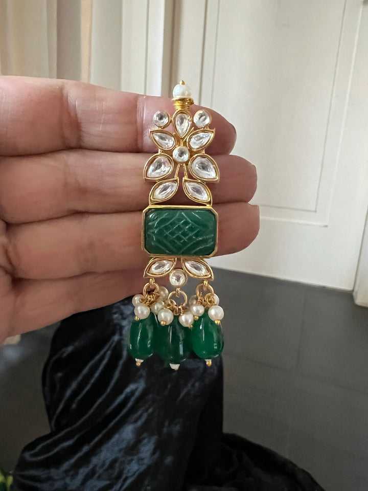 Royal Bridal Choker Necklace with Earrings and Maangtikka