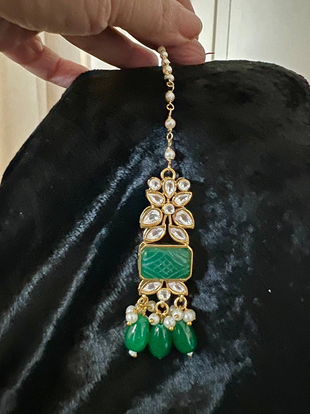 Royal Bridal Choker Necklace with Earrings and Maangtikka