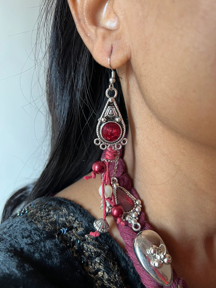 Fusion Hasli Necklace with Earrings