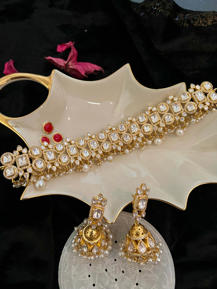 Elegant Choker with Jhumka Set - Unmatched Quality and Style