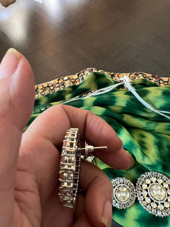 Victorian Kundan Choker Necklace with Earrings