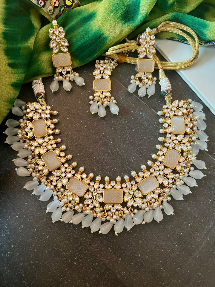 Royal Bridal Choker Necklace with Earrings and Maangtikka
