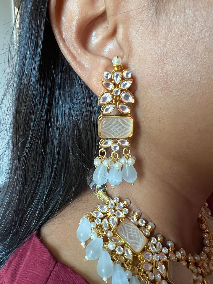 Royal Bridal Choker Necklace with Earrings and Maangtikka