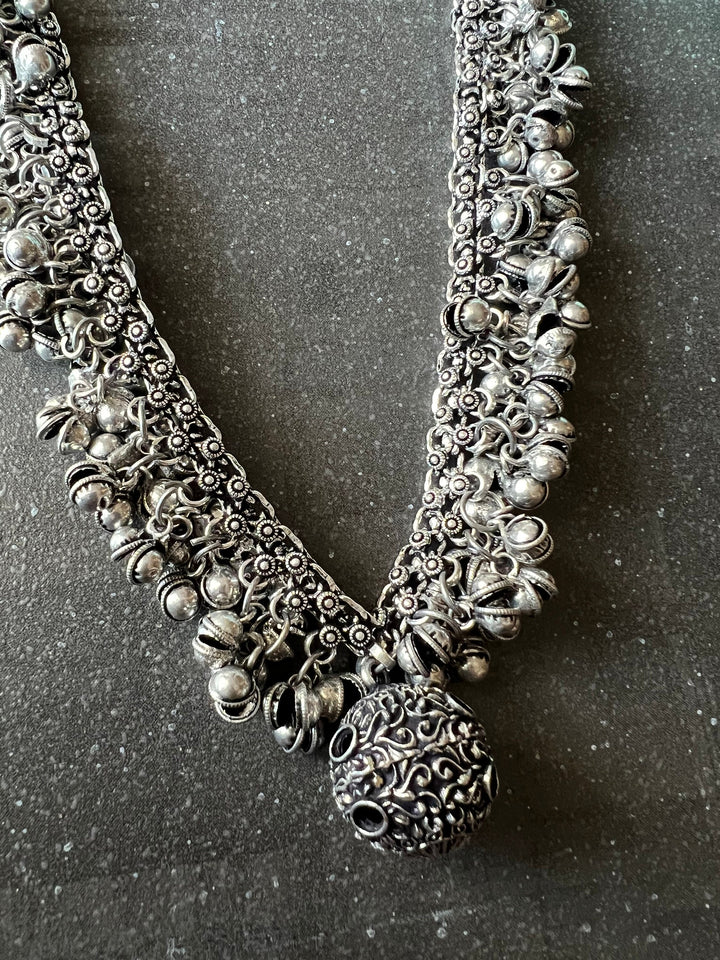 Long ghungroo necklace