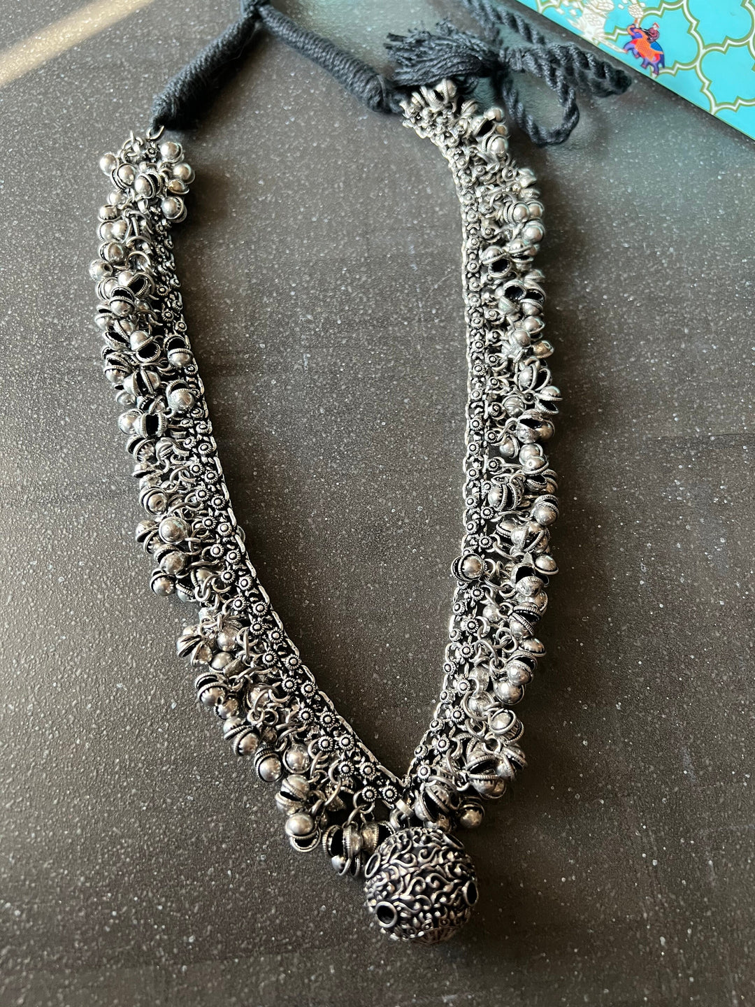 Long ghungroo necklace
