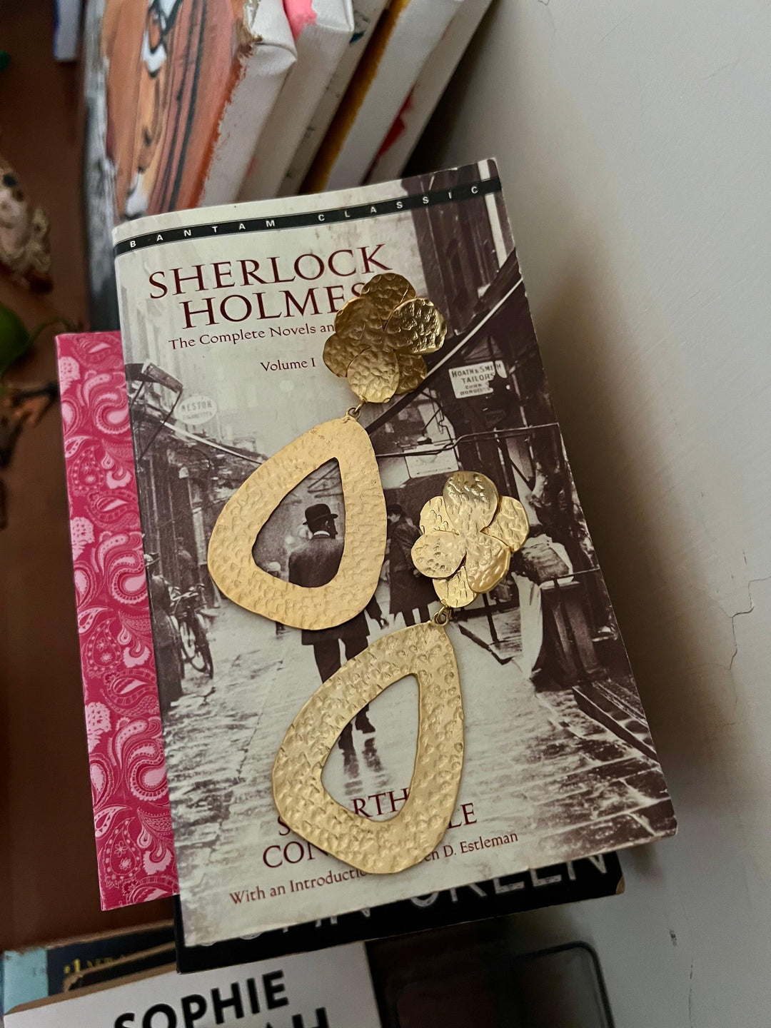 Statement Hammered Long Danglers - SHIVKA